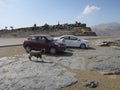 View of Arabian Grand Canyon, Sultanat of Oman. Royalty Free Stock Photo