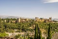 Arabic palace complex called Alhambra in Granada, Spain