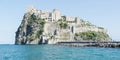 View of the Aragonese Castle of Ischia Royalty Free Stock Photo