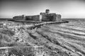 View of the Aragonese Castle, Isola di Capo Rizzuto, Italy Royalty Free Stock Photo