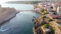 View of the Aragonese Castle, Isola di Capo Rizzuto, Italy