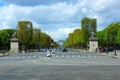 View of the Arc de Triomphe, Champs Elysees. Paris. France Royalty Free Stock Photo