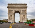 View of the Arc de Triomphe in Paris