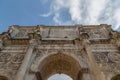 View of the arch of Constantine in Rome, Italy Royalty Free Stock Photo