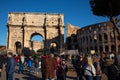 View of the Arch of Constantine, Rome, Italy Royalty Free Stock Photo