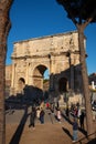 View of the Arch of Constantine, Rome, Italy Royalty Free Stock Photo