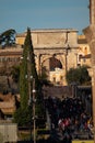 View of the Arch of Constantine, Rome, Italy Royalty Free Stock Photo