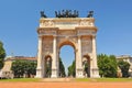 View of the Arch of Peace, Milan, Italy