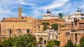 Roman Forum and city of Rome, Italy