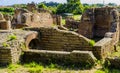 View of the archaeological ruins ancient Roman town