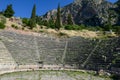 View at the archaeological site of Delfi in Greece Royalty Free Stock Photo
