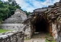 View of the archaeological site of Palenque, Mexico