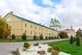 View of the Archbishop House and Uspensky Cathedral of the Astrakhan Kremlin Royalty Free Stock Photo