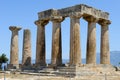 View at the archeolgical site of ancient Corinth in Greece Royalty Free Stock Photo