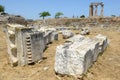 View at the archeolgical site of ancient Corinth in Greece Royalty Free Stock Photo