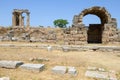 View at the archeolgical site of ancient Corinth in Greece Royalty Free Stock Photo