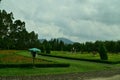 view of the archipelago flower garden, Cianjur, West Java, Indonesia Royalty Free Stock Photo