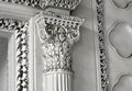 View of architechtural details of 200 years old tombs of Paigah Nobles In Nizam`s state in hyderabad,India