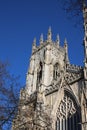 Architectural details York Minster, York, England Royalty Free Stock Photo