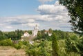 View of the architectural ensemble of the XVIII century. Liskiava. Lithuania Royalty Free Stock Photo