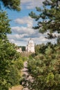 View of the architectural ensemble of the XVIII century. Liskiava. Lithuania Royalty Free Stock Photo