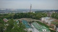 View of the architecture of Kiev and the Motherland monument Royalty Free Stock Photo