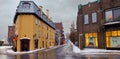 View of the architecture of the pretty old town of Quebec