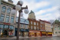 View of the architecture of the pretty old town of Quebec