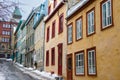 View of the architecture of the pretty old town of Quebec