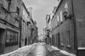 View of the architecture of the pretty old town of Quebec