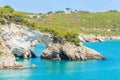 View of Architello or San Felice arch, on Gargano coast, Apulia, Italy. Royalty Free Stock Photo