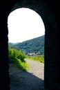 View through the archway castle of Altena Royalty Free Stock Photo