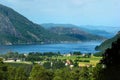 View of Ardal village in Hjelmeland municipality, Norway Royalty Free Stock Photo