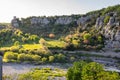 View of Ardeche Gorges Royalty Free Stock Photo