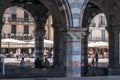 View of the area crowded with ancient arches Royalty Free Stock Photo
