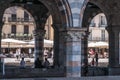 View of the area crowded with ancient arches