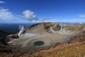 a view of an area with a hot spring that appears to be melting Royalty Free Stock Photo