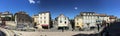 View from arena in Arles to the old historic town with old houses Royalty Free Stock Photo