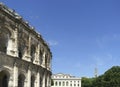 View at Arena of Nimes, Roman amphitheater in France Royalty Free Stock Photo