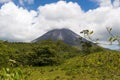 View of the Arenal Volcano in Costa Rica Royalty Free Stock Photo