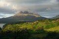 A view of Arenal volcano, Costa Rica. Royalty Free Stock Photo