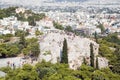 View of an Areopagus from the Acropolis Royalty Free Stock Photo