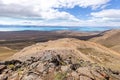 View of Argentinean lake, from the top of mount `Cerro Moyano