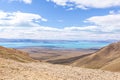 View of Argentinean lake, from the top of mount `Cerro Moyano