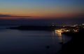 View on Arillas Agiou Georgiou (corfu island) by sundown Royalty Free Stock Photo