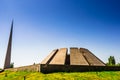 View on the Armenian Genocide memorial complex in Yerevan, Armenia