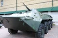 View of armoured personnel carrier BTR-70
