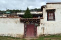 The view around Taktsa Temple in Zoige. Lucky that this place is Royalty Free Stock Photo