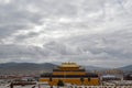 The view around Taktsa Temple in Zoige. Lucky that this place is Royalty Free Stock Photo