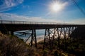 View of Arroyo Hondo Bridge on PCH Highway 1 Royalty Free Stock Photo